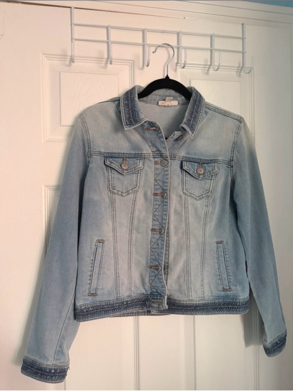Light Blue Denim Jacket - Casual Women’s Jean Jacket